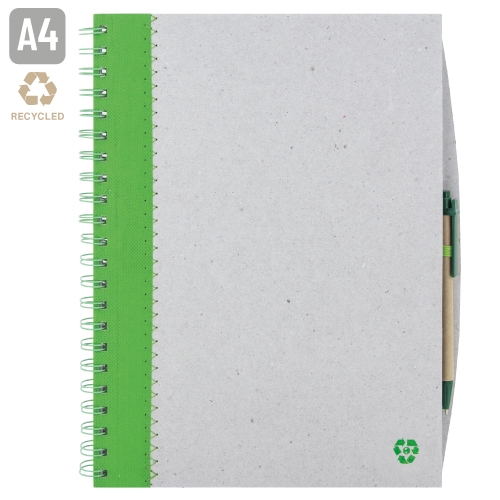 CUADERNO A4 CARTON RECICLADO "ENSA" VERDE