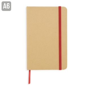 BLOC CARTON ECOLOGICO A6 "IRAI" ROJO