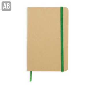BLOC CARTON ECOLOGICO A6 "IRAI" VERDE