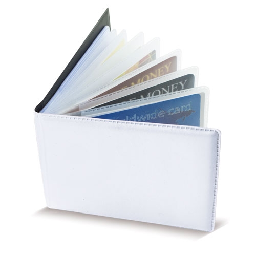 TARJETERO HORIZONTAL 40 TARJETAS "CAIXA" BLANCO