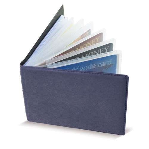 TARJETERO HORIZONTAL 40 TARJETAS "CAIXA" MARINO