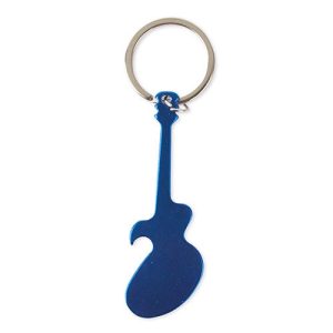 LLAVERO ALUMINIO GUITARRA AZUL