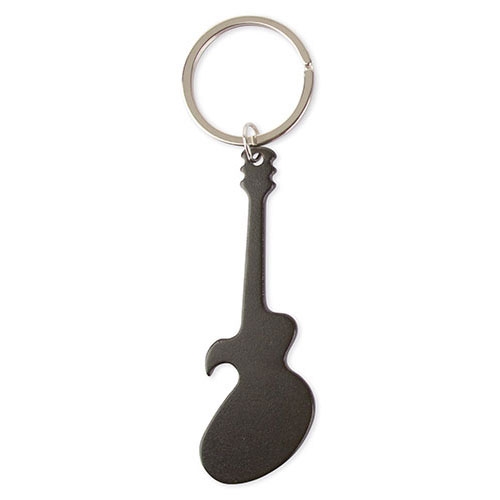 LLAVERO ALUMINIO GUITARRA NEGRO