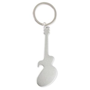 LLAVERO ALUMINIO GUITARRA  PLATA