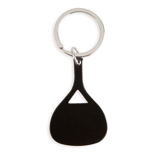 LLAVERO ALUMINIO "PADEL" NEGRO