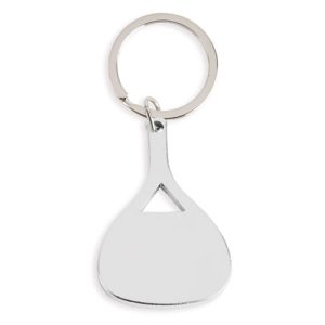 LLAVERO ALUMINIO "PADEL" PLATA