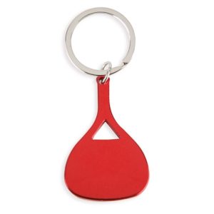 LLAVERO ALUMINIO "PADEL" ROJO