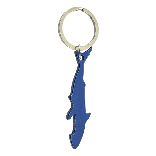 LLAVERO ALUMINIO "TIBURÓN" AZUL
