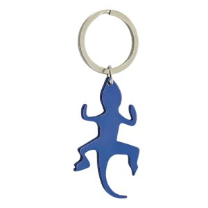 LLAVERO ALUMINIO "LAGARTO IBIZA" AZUL