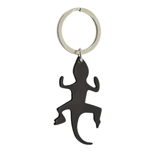 LLAVERO ALUMINIO "LAGARTO IBIZA" NEGRO