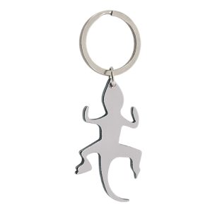 LLAVERO ALUMINIO "LAGARTO IBIZA" PLATA