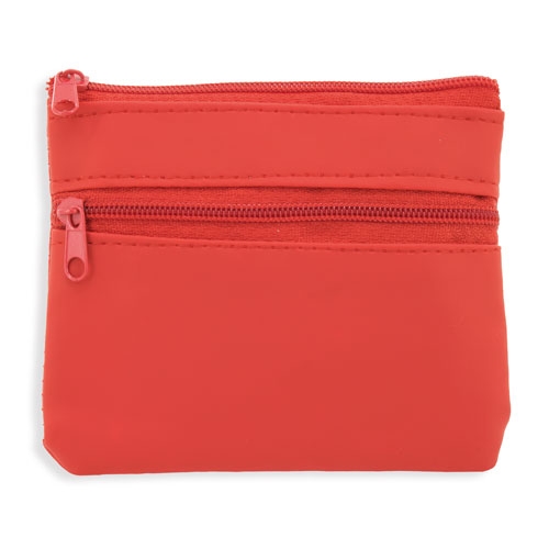 B-626-RO-500x500-1.jpg MONEDERO DOBLE CREMALLERA "LAUREN" ROJO