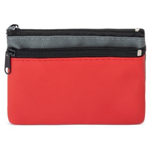 MONEDERO 2 CREMALLERAS "DUBLE" ROJO