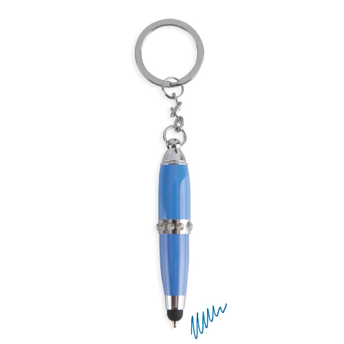 BOLIGRAFO LLAVERO CAPRICHO AZUL