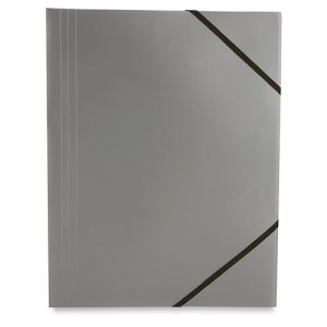 CARPETA SILVER CON GOMAS "CHAP" GRIS