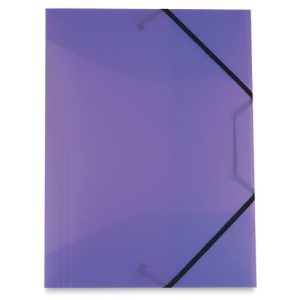 CARPETA SILVER CON GOMAS "CHAP" LILA
