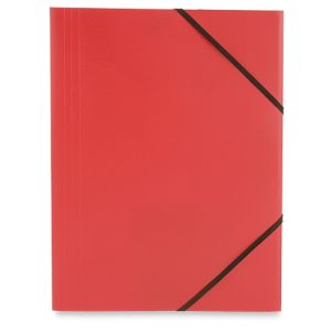 CARPETA SILVER CON GOMAS "CHAP" ROJO