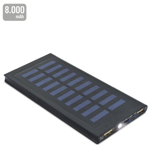 POWER BANK SOLAR "STRONG" NEGRO
