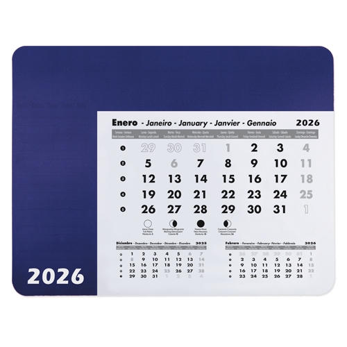 ALFOMBRILLA CALENDARIO "DENNIS" AZUL