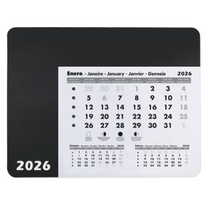 ALFOMBRILLA CALENDARIO "DENNIS" NEGRO