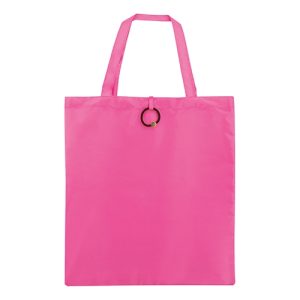 BOLSA PLEGABLE CON GOMA "VERA" FUCSIA