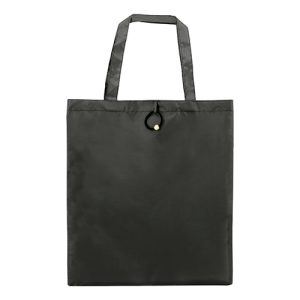 BOLSA PLEGABLE CON GOMA "VERA" NEGRO