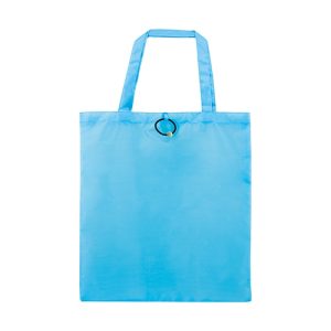 BOLSA PLEGABLE CON GOMA "VERA" TURQUESA