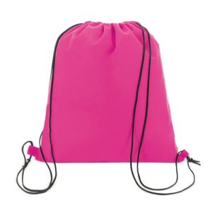 BOLSA MOCHILA NON WOVEN FUCSIA
