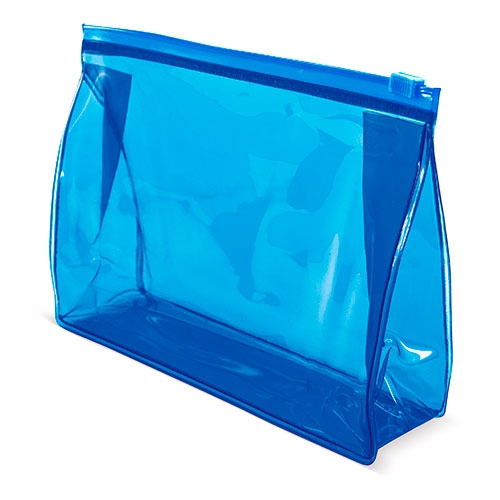 NECESER TRANSPARENTE TRAVEL AZUL