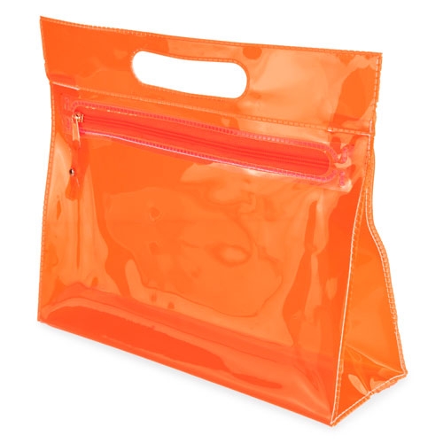 NECESER TRANSPARENTE "MARTA" NARANJA