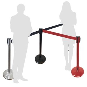 POSTES SEPARADORES CINTA RETRACTIL "DIVISON" ROJO