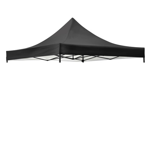 LONA CARPA DE ACERO 3x3 M "ANDOVER" NEGRO