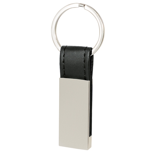 LLAVERO METALICO POLIPIEL "VINNY" NEGRO