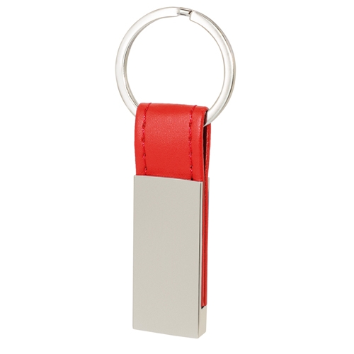 LLAVERO METALICO POLIPIEL "VINNY" ROJO