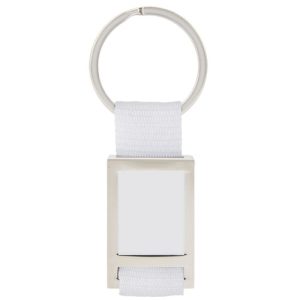 LLAVERO METALICO NYLON BL BLANCO
