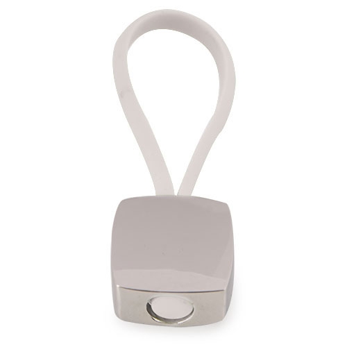LLAVERO"NEW LOCK" RECTANGULAR BLANCO