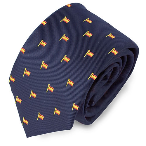 CORBATA BANDERA MASTIL ESPAÑA MARINO