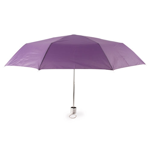 PARAGUAS PLEGABLE "CROMO" LILA