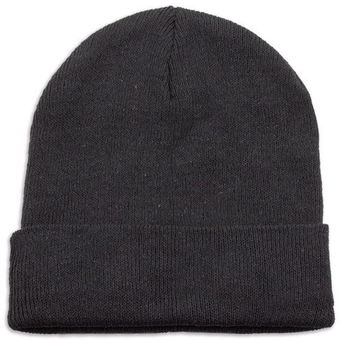 GORRO DE LANA ACRILICA "LAPON" NEGRO