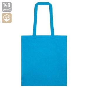 BOLSA ASAS LARGAS 100% ALGODÓN "KELSO" AZUL MEDIO