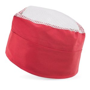 GORRO PROFESIONAL REJILLA  ROJO