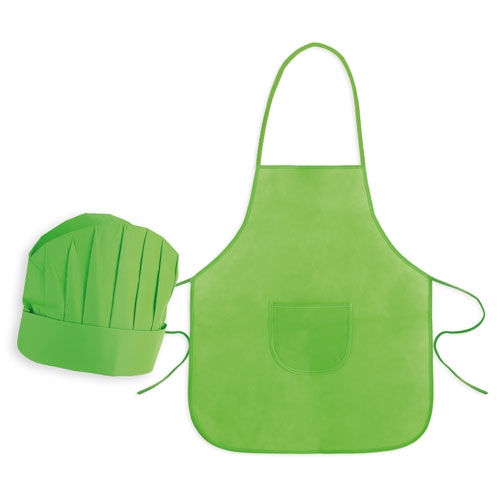T-077-PS-500x500-1.jpg SET DELANTAL Y GORRO INFANT NW PISTACHO