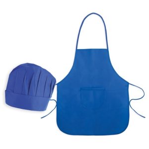 SET DELANTAL Y GORRO INFANT NW ROYAL