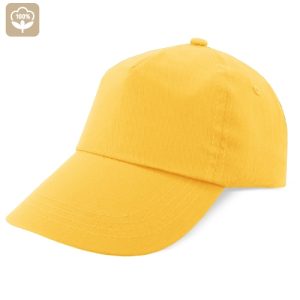 GORRA 100% ALGODÓN VELCRO "NAVIA" AMARILLO