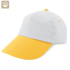 GORRA BICOLOR VELCRO AMARILLO