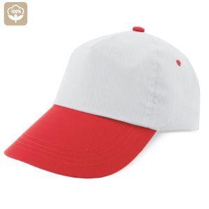 GORRA BICOLOR VELCRO ROJO