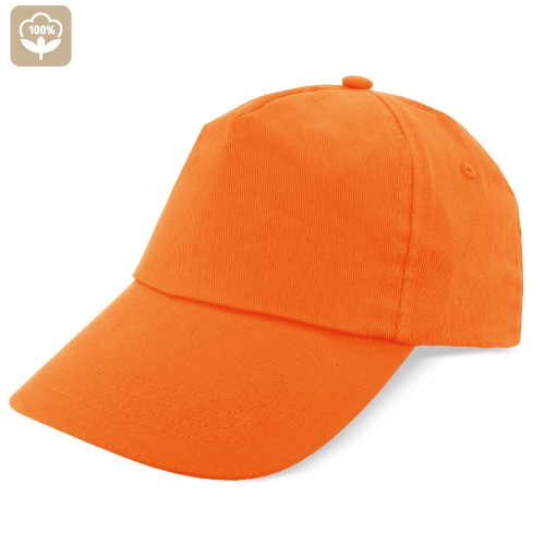GORRA ALGODÓN PEINADO PREMIUM "NARÓN" NARANJA