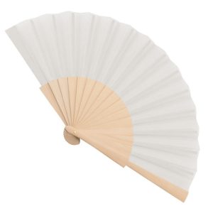 ABANICO MADERA 16 VARILLAS "SEVILLA" BLANCO