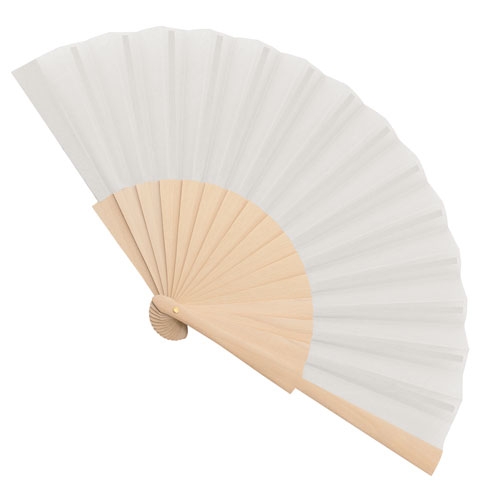 ABANICO MADERA 16 VARILLAS "SEVILLA" BLANCO