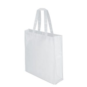 BOLSA NON WOVEN LAMINADO MATE "FERN" BLANCO